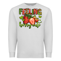Dove Grey feeling berry cute strawberry Premium Sweatshirt - Jasminsmagicworld