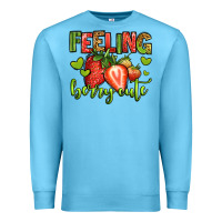 Ocean Blue feeling berry cute strawberry Premium Sweatshirt - Jasminsmagicworld