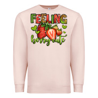 Pale Pink feeling berry cute strawberry Premium Sweatshirt - Jasminsmagicworld