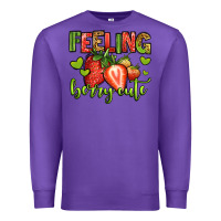 Purple feeling berry cute strawberry Premium Sweatshirt - Jasminsmagicworld