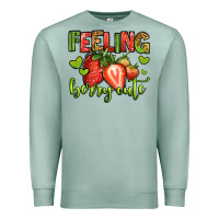 Seafoam feeling berry cute strawberry Premium Sweatshirt - Jasminsmagicworld