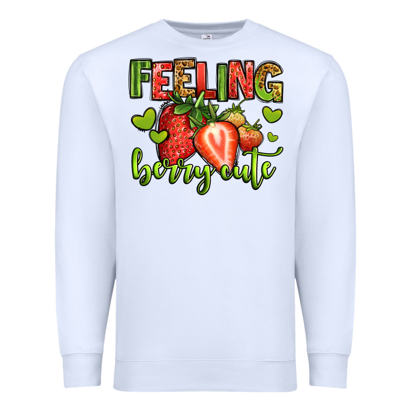 Feeling Berry Cute Strawberry Premium Sweatshirt by Jasminsmagicworld | Teevron