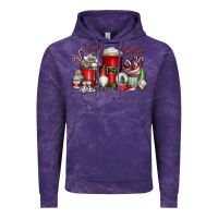 Cloud Purple Christmas Coffee Drink Vintage Hoodie - CowhideDigitalArt
