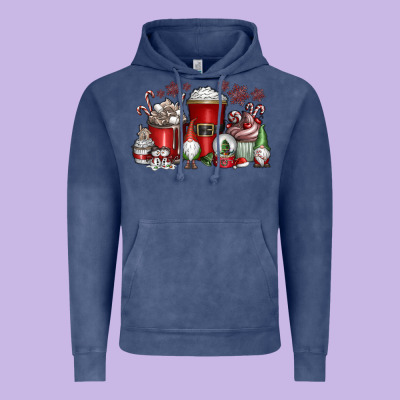 Christmas Coffee Drink Vintage Hoodie Designed By Cowhidedigitalart