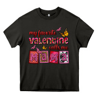 Asphalt my favorite valentine calls me mama Heavy Core Tee - OliviaCreatesArt