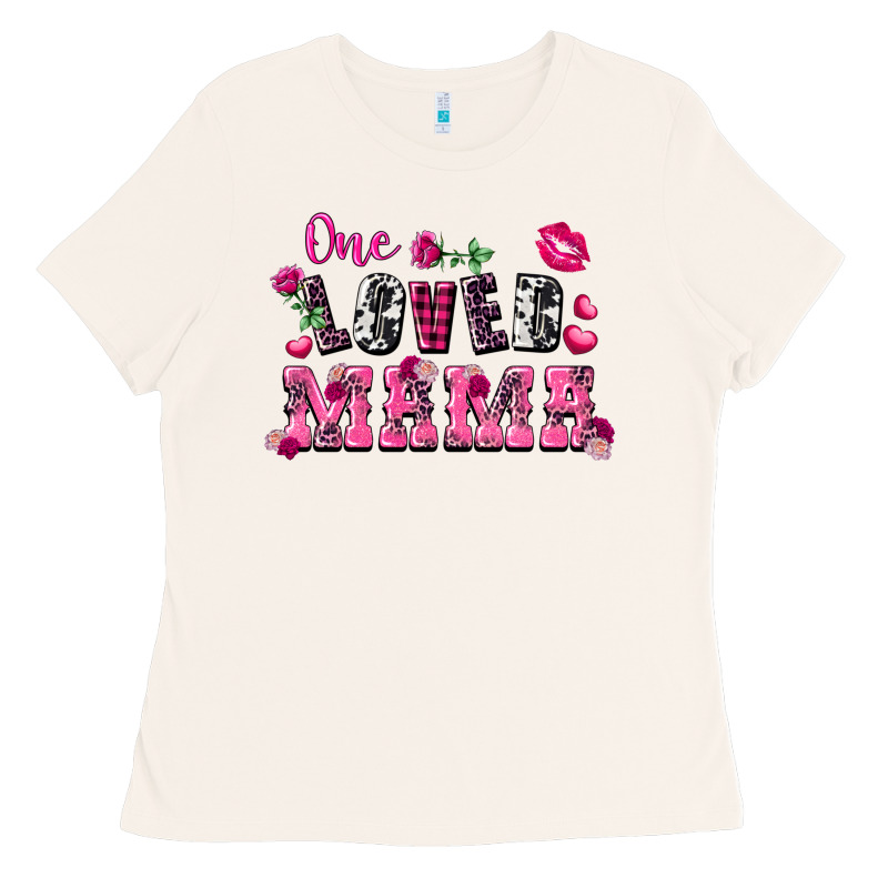 One Loved Mama Valentine's Day Ladies Tee by FaDigitalArtStudio | Teevron