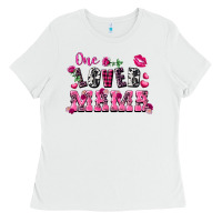 White one loved mama valentine's day Ladies Tee - FaDigitalArtStudio