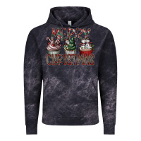 Cloud Black Merry Christmas Vintage Hoodie - CowhideDigitalArt