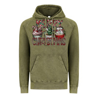 Vintage Olive Merry Christmas Vintage Hoodie - CowhideDigitalArt