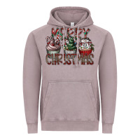 Vintage Zinc Merry Christmas Vintage Hoodie - CowhideDigitalArt