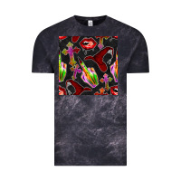 Cloud Black halloween bad witch seamless pattern Vintage Tee - BundleAndBundleShop