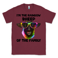 Burgundy i'm the rainbow sheep of the family suffolk sheep Classic Tee - Artiststas