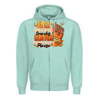 Seafoam Fall breeze crunchy leaves pumpkins please Zipper Hoodie - RanaPortraitStore