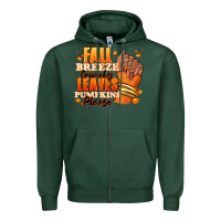Sports Green Fall breeze crunchy leaves pumpkins please Zipper Hoodie - RanaPortraitStore