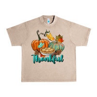 French Oak thankful pumpkins Urban Heavy Tee - BundleAndBundleShop