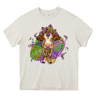 Cream simmental mardi gras Heavy Core Tee - OliviaCreatesArt