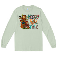 Matcha happy fall y all Long Sleeve Tee - CowhideDigitalArt