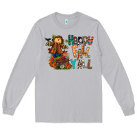 Moon Dust happy fall y all Long Sleeve Tee - CowhideDigitalArt
