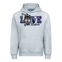 Heather Grey for the love of the wolves Urban Hoodie - RanaPortraitStore