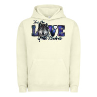 Pigment Pistachio for the love of the wolves Urban Hoodie - RanaPortraitStore