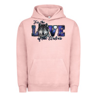 Pigment Salmon for the love of the wolves Urban Hoodie - RanaPortraitStore
