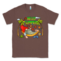 Chestnut Hello Summer Classic Tee - CowCowDesign