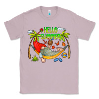 Lilac Hello Summer Classic Tee - CowCowDesign