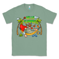 Sage Hello Summer Classic Tee - CowCowDesign