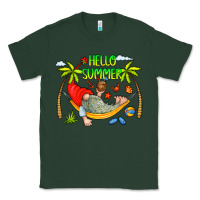 Sports Green Hello Summer Classic Tee - CowCowDesign