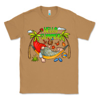 Toasted Coconut Hello Summer Classic Tee - CowCowDesign