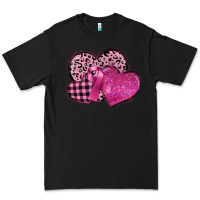 Black breast cancer hearts Premium Tee - FaDigitalArtStudio