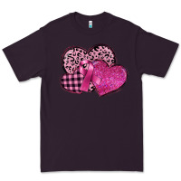 Plum breast cancer hearts Premium Tee - FaDigitalArtStudio
