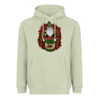Matcha Gnomes With Coffee Christmas Heavyweight Hoodie - RanaPortraitStore