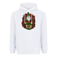 White Gnomes With Coffee Christmas Heavyweight Hoodie - RanaPortraitStore