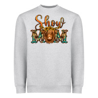 Heather Grey show mom long haired cow Heavyweight Sweatshirt - Jasminsmagicworld