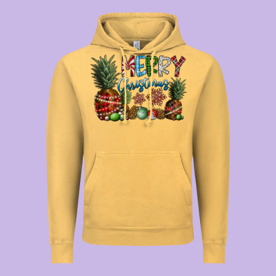 Merry Christmas Vintage Hoodie Designed By Cowhidedigitalart