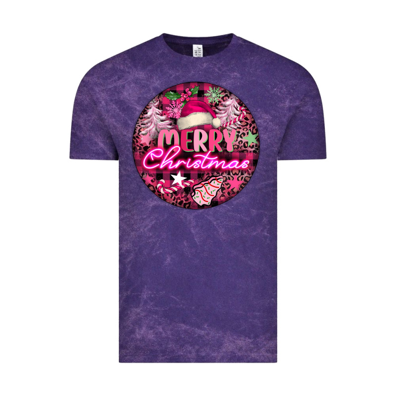 Pink Merry Christmas Vintage Tee by FaDigitalArtStudio | Teevron