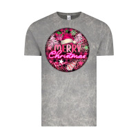 Cloud Rock pink merry christmas Vintage Tee - FaDigitalArtStudio