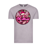 Vintage Zinc pink merry christmas Vintage Tee - FaDigitalArtStudio