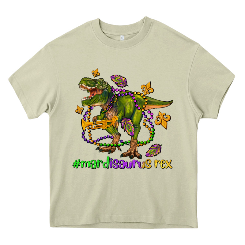 Mardi Saurus Rex Olivia Heavy Core Tee by OliviaCreatesArt | Teevron