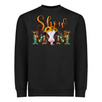 Black show mom baby cow Heavyweight Sweatshirt - Jasminsmagicworld