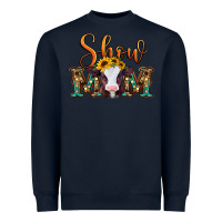 Navy show mom baby cow Heavyweight Sweatshirt - Jasminsmagicworld