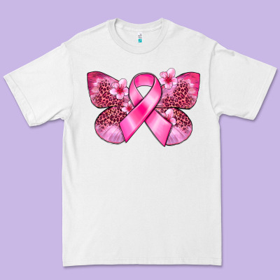 Cancer Butterfly Premium Tee Designed By Fadigitalartstudio