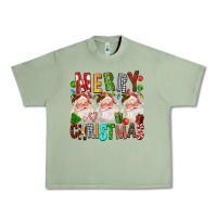 Oil Green Merry christmas santa Urban Heavy Tee - FaDigitalArtStudio
