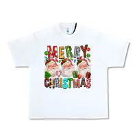 White Merry christmas santa Urban Heavy Tee - FaDigitalArtStudio