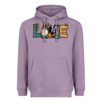 Lavender Fall Love Gnome Heavyweight Hoodie - RanaPortraitStore
