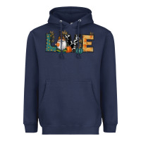 Navy Fall Love Gnome Heavyweight Hoodie - RanaPortraitStore