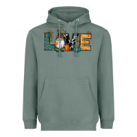 Sage Fall Love Gnome Heavyweight Hoodie - RanaPortraitStore