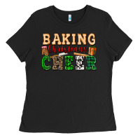 Black baking christmas cheer Ladies Tee - FaDigitalArtStudio
