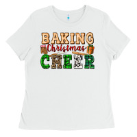 White baking christmas cheer Ladies Tee - FaDigitalArtStudio